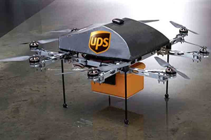 UPS se presenta para la certificación de entrega con drones