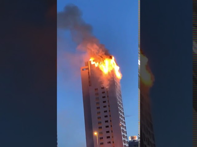 VIDEO: Espectacular incendio en un edifico de Pinar de Chamartín