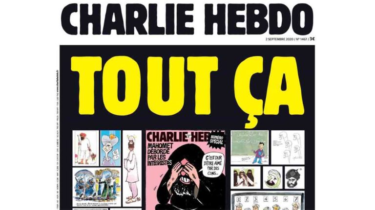 Francia proyecta las caricaturas de Charlie Hebdo en edificios gubernamentales